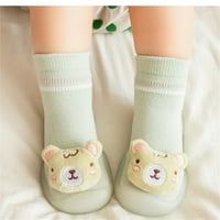 Zuwimk Toddler Cipele za djevojčice, Dječak Dječak pamučni čizme Ostanite na papučama s čarapama SOFT SOBE Cipele Green