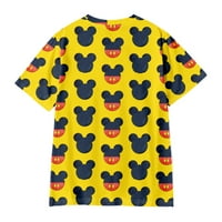 Mickey Mouse ispisani kratki rukav grafički grafički posad opuštena fit majica Majica i mladi, crtani