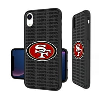 San Francisco 49ers iPhone Text Backdrop Design Bump Case