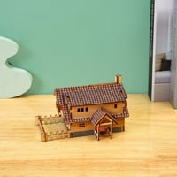 Dagobertniko Thredimenzionalna zagonetka, tri šperploče, ručni model montaže, dekoion, kuća izgradnje, drvena slagalica