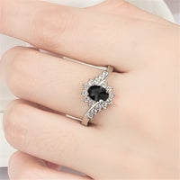 Heiheiup ženski prstenovi i sjajni za žene ženske srebrne prstenove moći muške rivestone prstenove prstenove