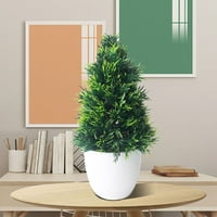Simulacija božićnog drvce Bonsai plastična zelena biljka lažna cvijeta ukidana dekoracija Mali kućni