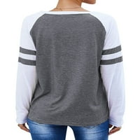 Zračna ženska pruga Splice s dugim rukavima kraljevska majica Tors Plus pulover veličine