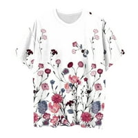 Zodggu Basics T-majice za žene Ljetni modni okrugli vrat udobne košulje Cool Streetwear labavi Ležerne