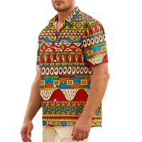 Etnički stil kratkih rukava Harajuku košulje Jednostavne casual beach havajske majice