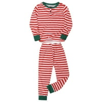 Porodica koja odgovara Božićni pidžami Set Reindeer Pajamas PJS Set Xmas Noćna odjeća za spavanje za