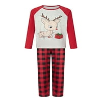 Treegren Božićne pidžame za obiteljski božićni PJS podudarni setovi za odrasle dječje dječje baby baby
