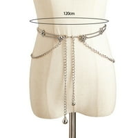 Ženski lančani lančani lančani lanac Podesivi ukrasite cvjetni oblik elegantne suknje Lady struk kaiš