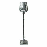 Stilizontno dizajnirani Keavy aluminijumski držač svijeća - Saltoro Sherpi