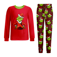 Stripes Slatka božićna pidžama klasična setovi za spavanje Xmas Pijamas setovira za odrasle, Big Kid,