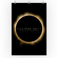 Nashville, Tennessee - Eclipse - Lintna Press Artwork