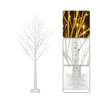 4Ft osvijetljeni breza jeseni ukrasi za dom, LED bijela breza sa svjetlima, bajkom lampica za lampicu