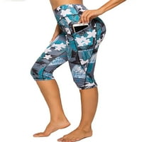 Ženske joge Capri gamaše sa džepovima High struk Atletičke vježbe hlače s-2xl
