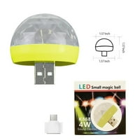 Mini LED RGB diskografska lagana lagana klub DJ KTV Xmas Magic Telefon ball lampica