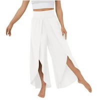 Neugodne ženske hlače Ležerne prilike ženske visoke struke Capri pantalone casual labave ugradbene joge