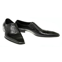 LUMENTO MENS OXFORD cipela za čipke za brodove Wingtips haljina cipele bez klizanja Radni lagani poslovni natikači crni 10.5