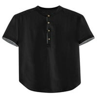 Paille muns obična majica modni gumb Henley majica Tee pamuk ugodne casual labave vrhove bluza