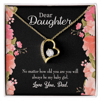 Mojoj kćerci tatinoj djevojci za bebe zauvijek ogrlica W poruka