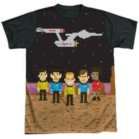 Star Trek piksel posada unise odraslih Halloween kostim sublimirana majica
