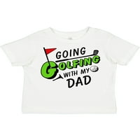 Inktastic koji ide golf sa mojim ocem - djeca golf poklon mališač majica ili majica mališana