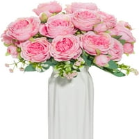Grupa umjetna cvijeća za ukras FAU Rose Lažni buketski svileni aranžmani plastični stolni prostor za