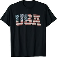 Američka zastava Patriotsko 4. jula Amerika Majica Crna X-velika