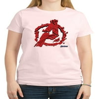 Cafepress - Avengers Endgame Crveno Logo Ženska klasična majica - Ženska klasična majica