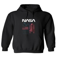 NASA USA Spaceship Hoodie muškarci -Nasa dizajni, muški 3x-veliki