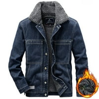 Entyinea traper jakne za muškarce Jesen zimski džepni gumb Flick traper modna labava jakna gornji kaput