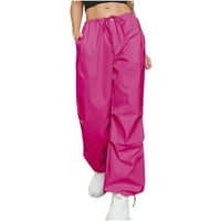 Teretne hlače Žene Mother Day Pokloni Street Style Multi džepni kombinezons Nacrtavanje elastičnih sportskih