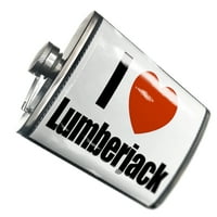Flask I Love Lumberjack
