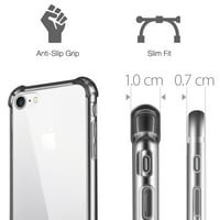 iPhone CASE - Crystal Clear Soft TPU zaštitna čvrsta zaštita protiv klizanja Grip Shockofoff Corner