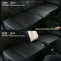 Univerzalna crna PU kožna udobna prednja strana + stražnji dio auto sjedala za zaštitu od jastuka