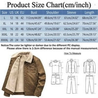 Muške debele zimske jakne planinarske vjetrovske jakne jakne za muškarce Brown XL