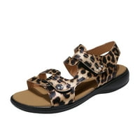 Loopsun Ljetne sandale za žene, ženske sandale, ženske cipele s ravnim dnom prugaste cipele Lagane plažne