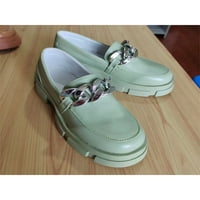 Fangasis Womens Comfort Chunky haljina škola cipela Prozračne platforme Platforme Laafers Chain Decor