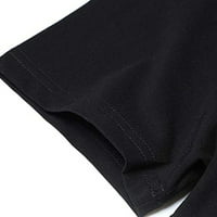 Ženski vrhovi muški i ženski isti fizički elementi za fizički izračun smiješni majica kratki rukav crni