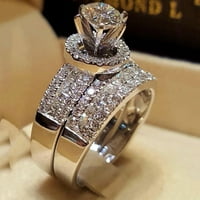 Prsteni nakit zaljubljeni Dan Dijamantni prsten svjetlosni prsten Novi kreativni prsten može se složiti