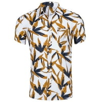 Cvjetne havajske majice za muškarce, košulje za tropske plaže, majica za muškarce, majica kratkih rukava