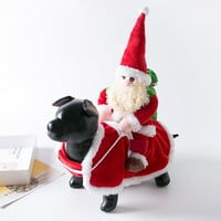 Cschome božićni pas kostim pas santa claus kostim pas santa claus jahanje kostim smiješni kućni ljubimac