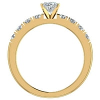 Zaručni prstenovi za žene - ovalni rez 18k zlato 1. CT Gia certifikat