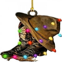 Početna Dekor kaubojski šešir za prtljažni privjesak Creative Cowboy akrilni privjesak za odmor