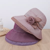 Čipka za sunčani šešir sa cvjetnim dekorom za žene - anti-UV, prozračan i zaštitni pokrivač za sunce