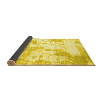 Ahgly Company Zatvoreni kvadrat Sažetak žuti prostirke savremene površine, 8 'kvadrat
