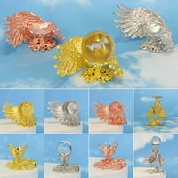 Metalni obrtni poklon ukrasi DIY kućni ukras sfera podržava Crystal Ball Base Owl Prikaz B