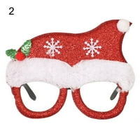 Twowood Božićna zabava Santa Claus Snjegovinski naočale za odrasle Dječji poklon Xmas Decor naočale