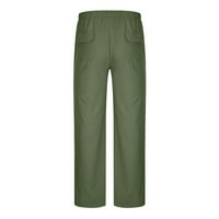 Homodles casual pantalone za muške sa džepovima - Ležerne prilike FIT Hlače vojska zelena veličine 4xl