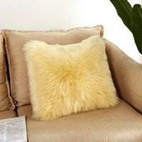 Domaći dekor Plish Furry Curry Cover bacač jastučni otvor Kućni krevet Soba Sof Decor F One Veličina