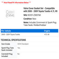 Poklopac poklopca ventila - kompatibilan sa - Toyota Tundra 4.7L V 2008