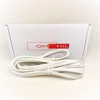 [Ul popisu] Omnihil bijela stopala dugačak izmjenični kabel kompatibilan sa Panasonic DVD-F65